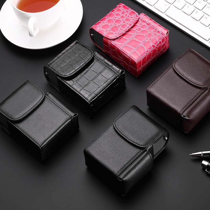 Leather Cigarette Case Tobacco Holder