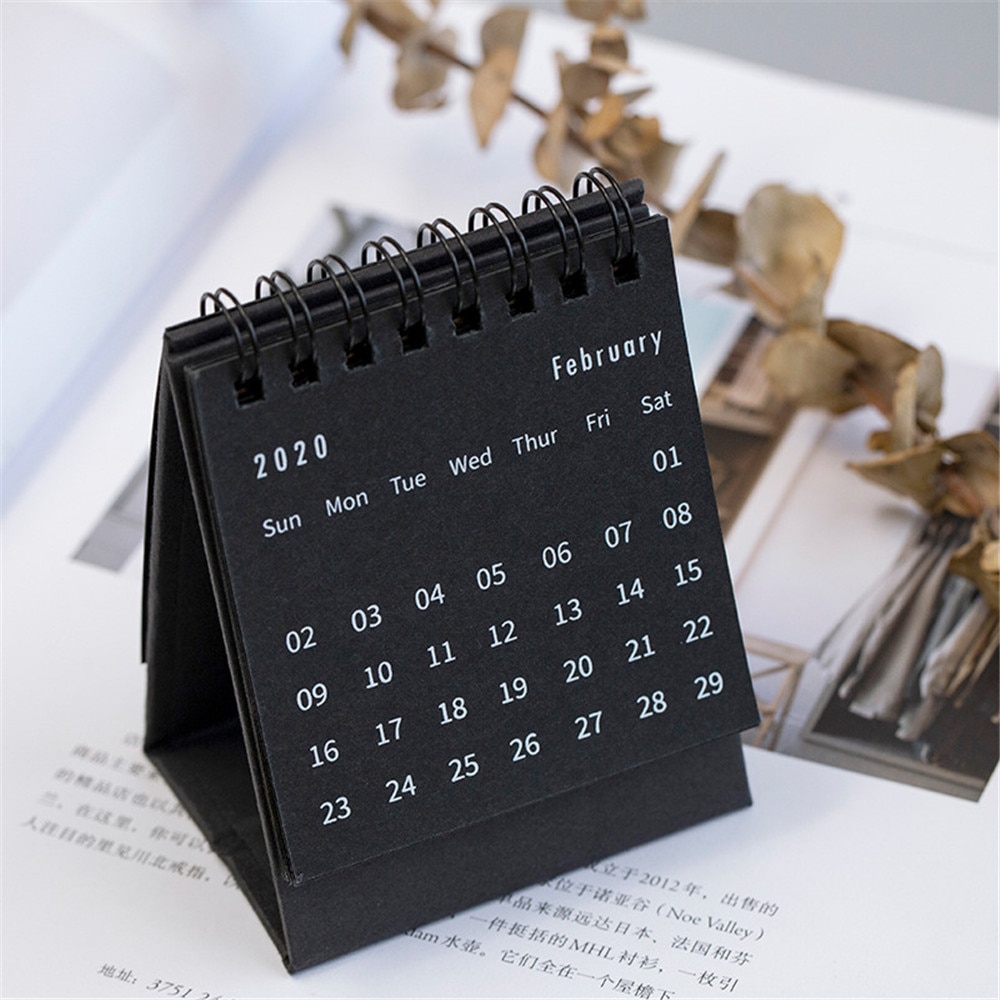 Desk Calendar 2020 Minimalist Design
