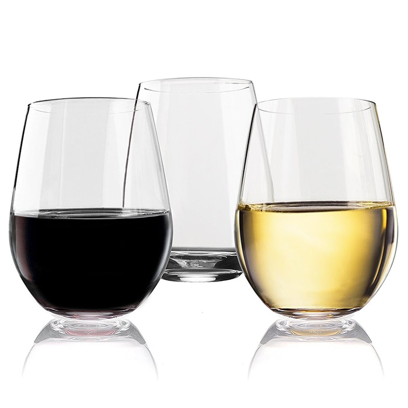 Stemless Wine Glasses 4PC Set
