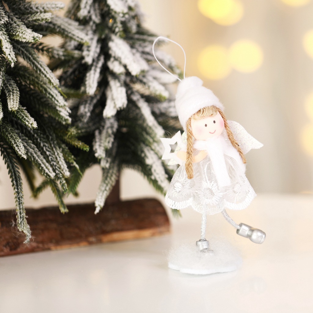 Angel Christmas Ornaments with Glitter Wings
