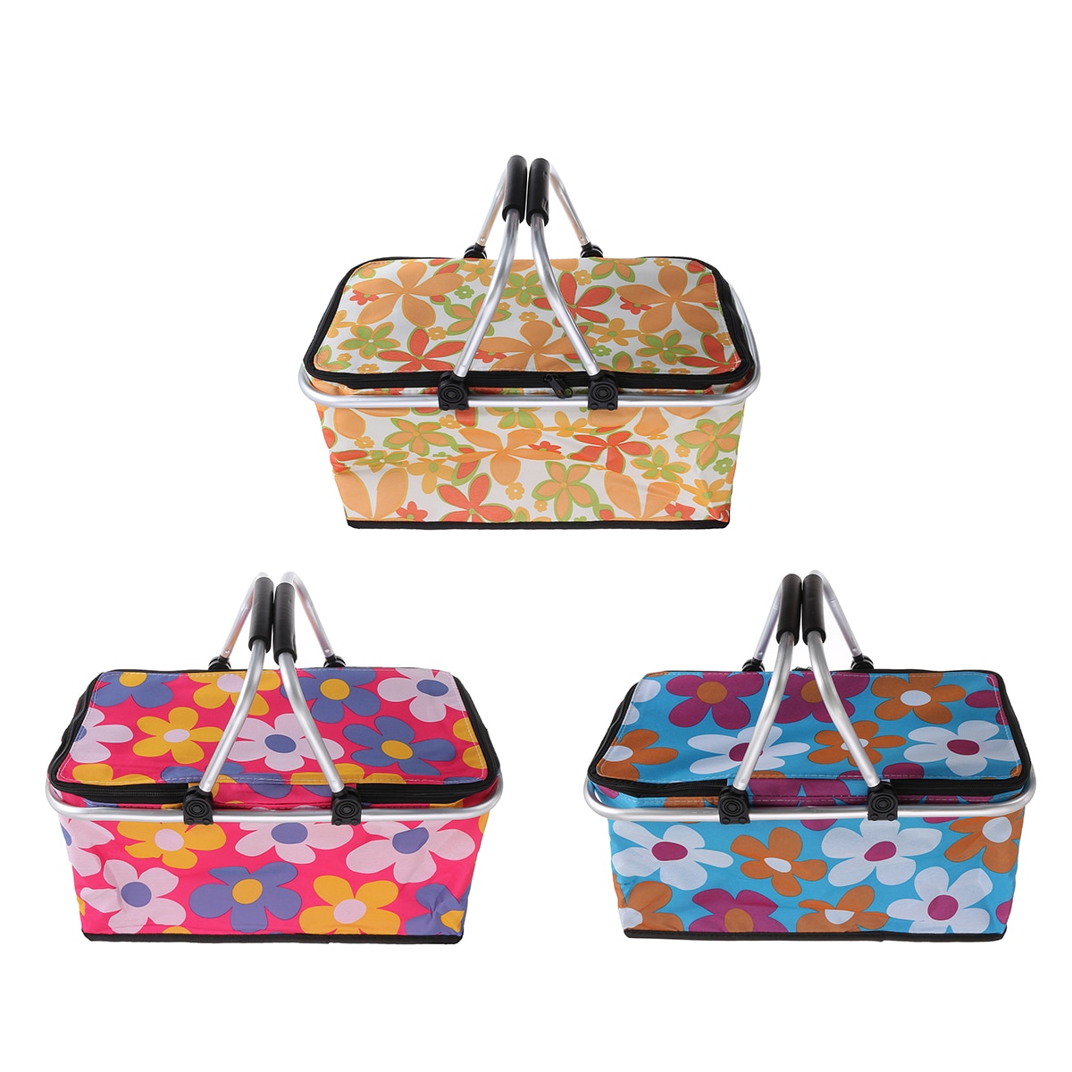 Insulated Picnic Basket Portable Container
