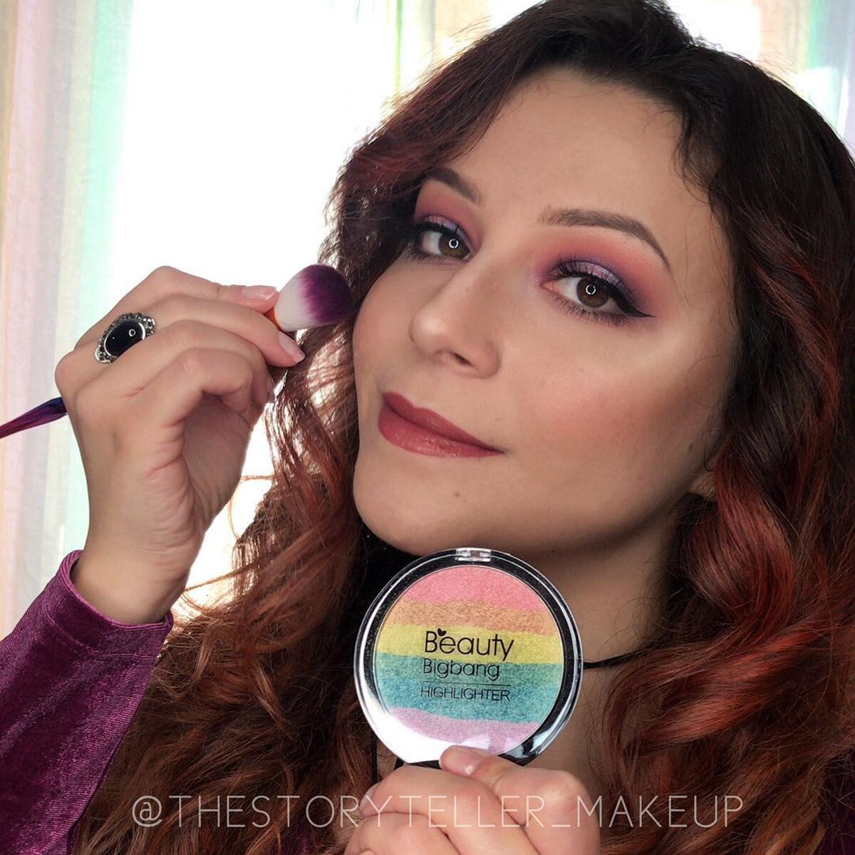 Rainbow Highlighter Face Makeup