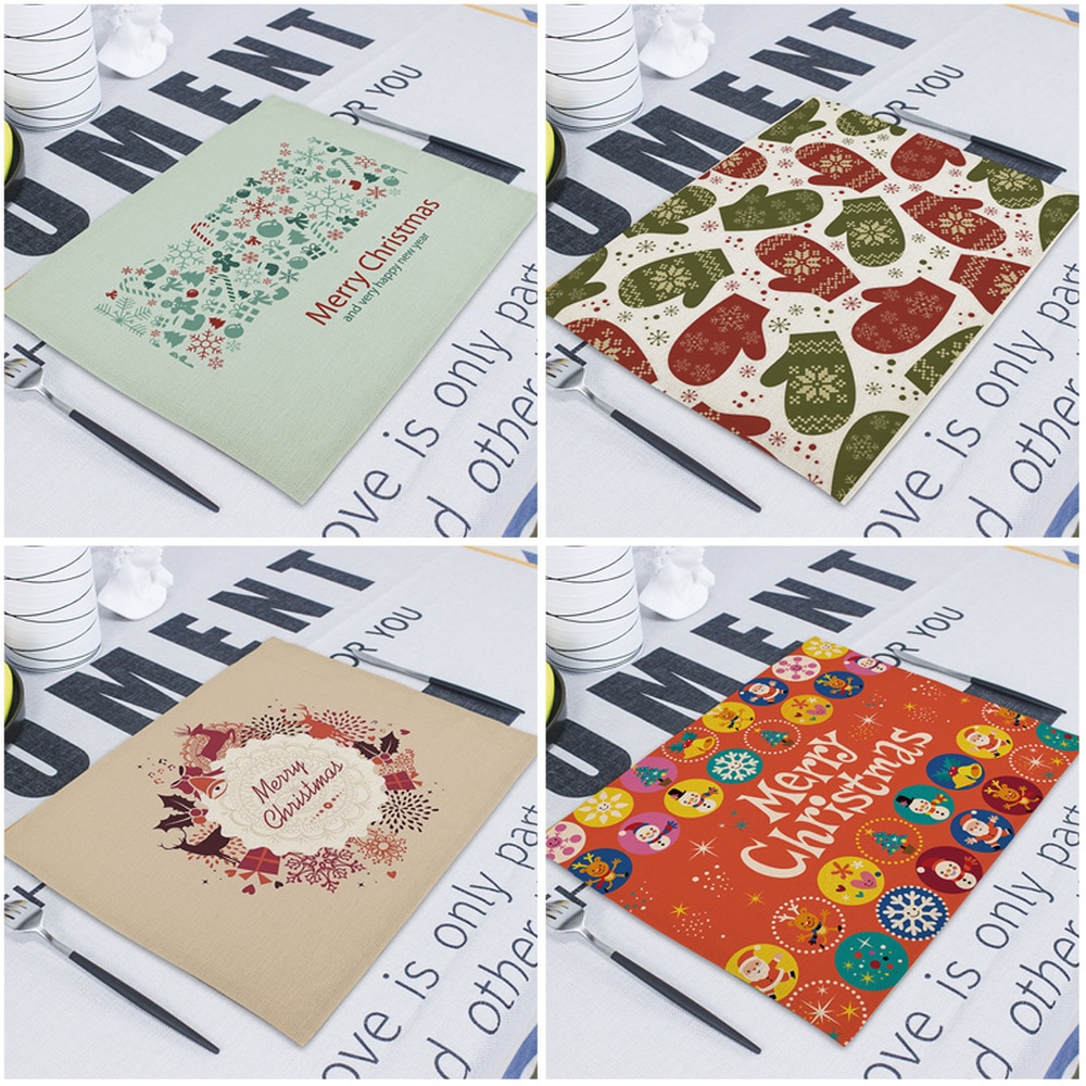 Christmas Placemats Dining Table Accessories