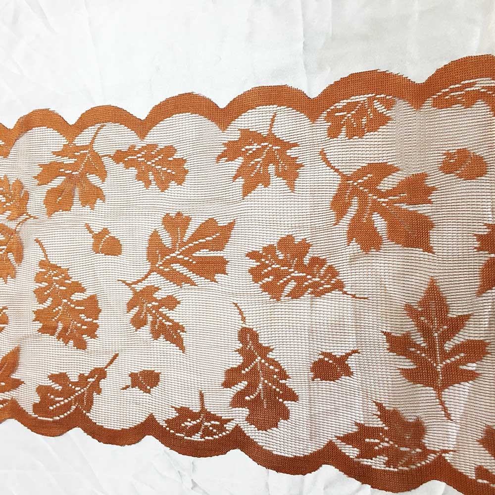 Fall Table Runner Lace Decor