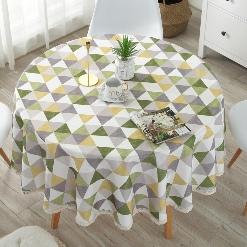 Round Table Covers Printed Table Cloth