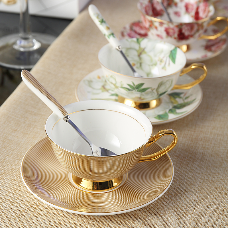 Bone China Cup Saucer Spoon Set