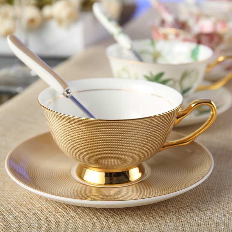 Bone China Cup Saucer Spoon Set