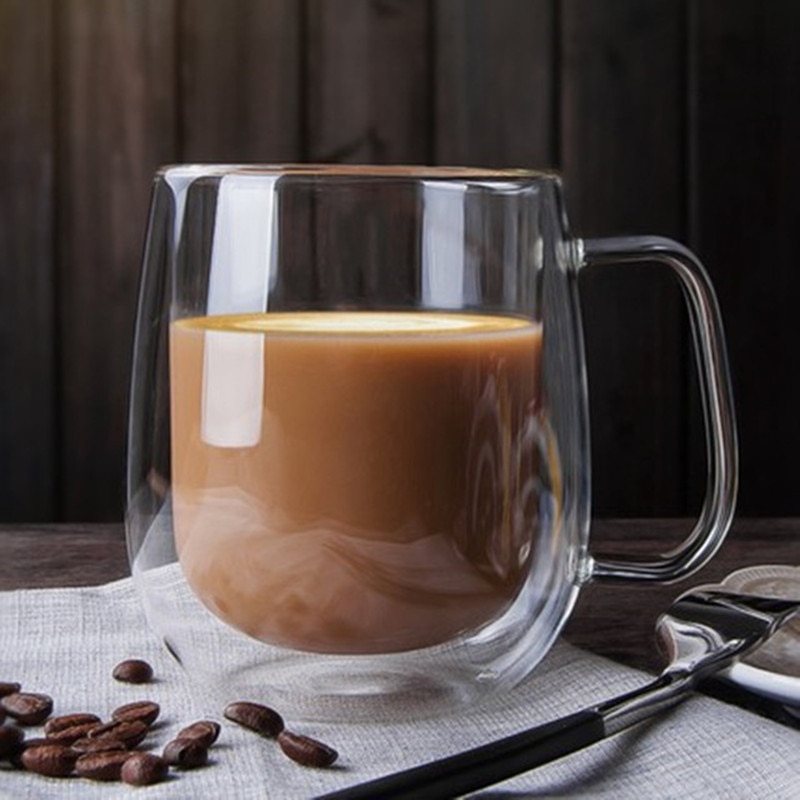 Double Wall Coffee Cup Glass