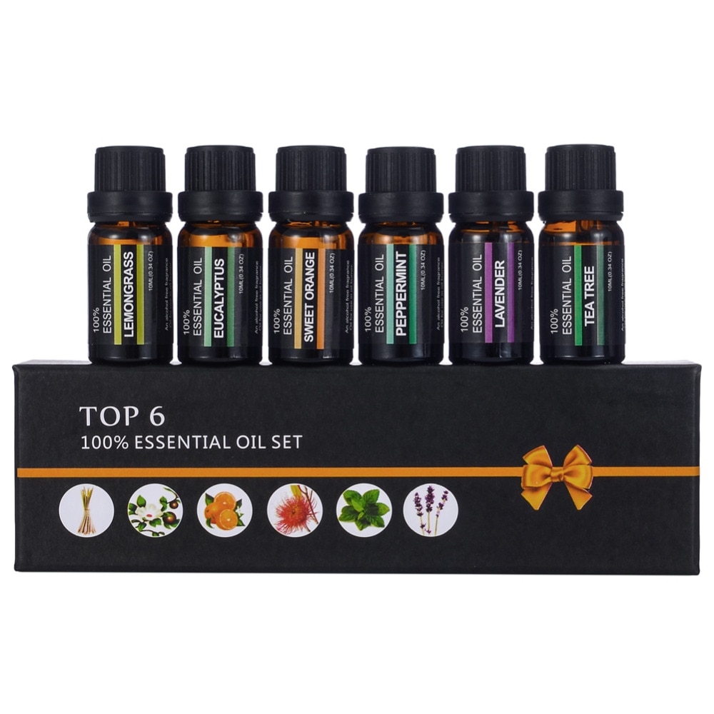 Essential Oil Aromatherapy Massage Set (6 pieces)