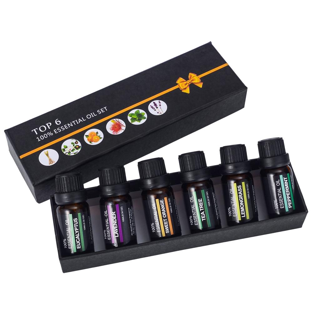 Essential Oil Aromatherapy Massage Set (6 pieces)