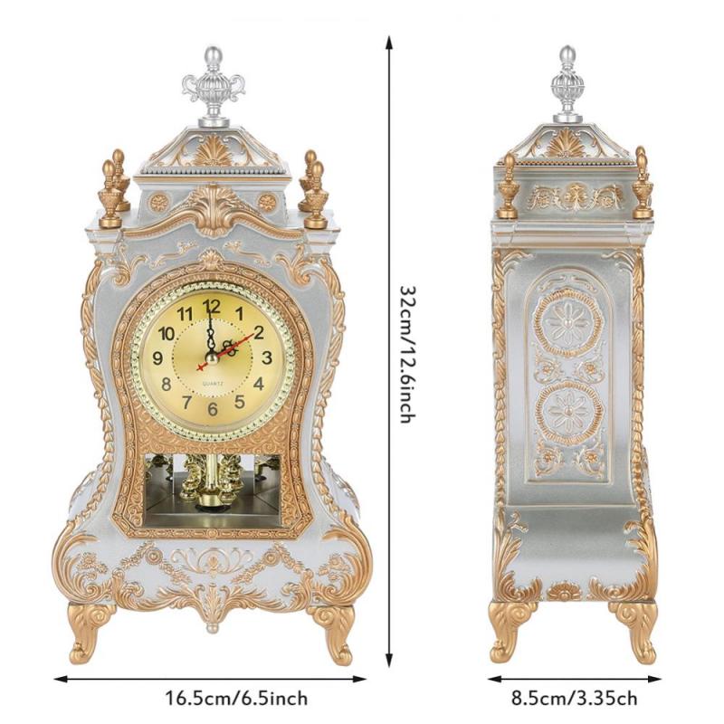 Vintage Clock Decorative Desk Timepiece