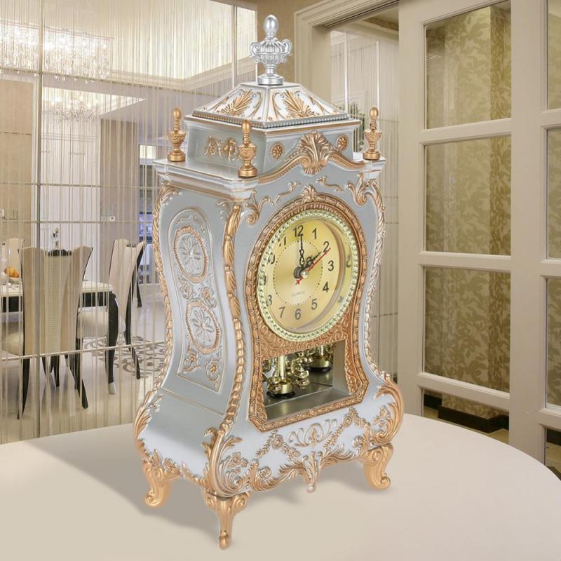 Vintage Clock Decorative Desk Timepiece