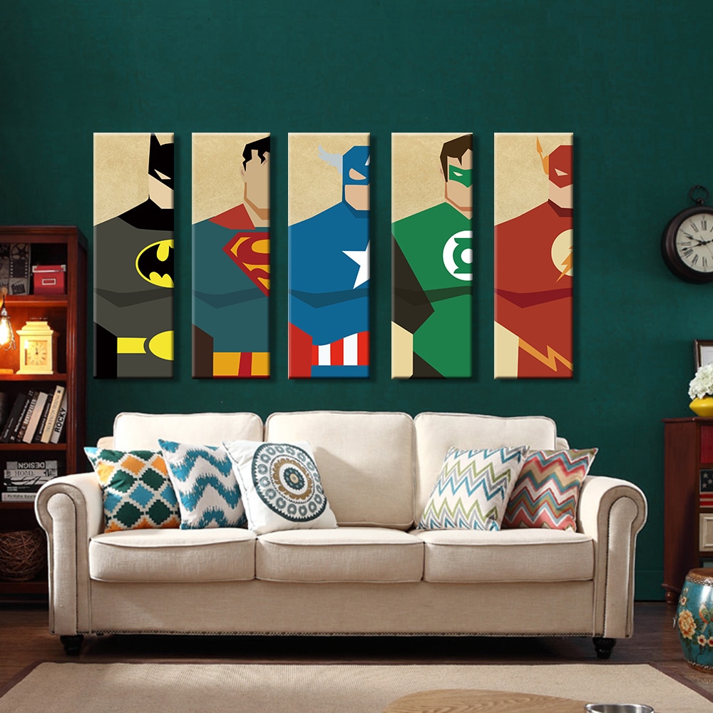 Wall Pictures Superhero Wall Decor