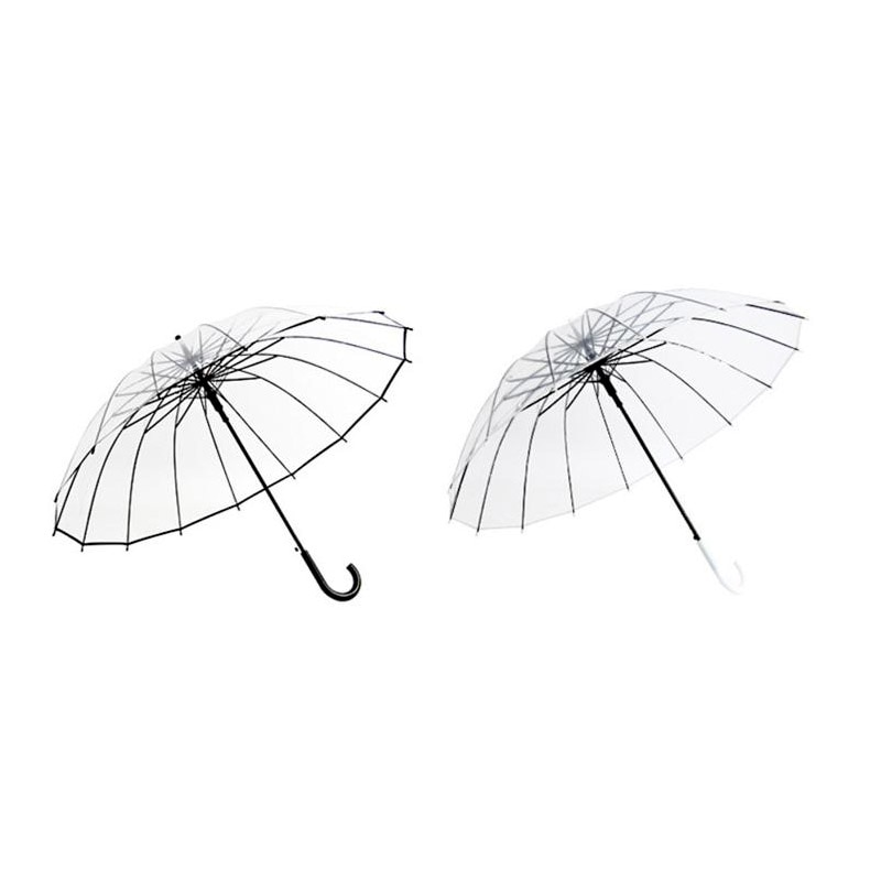 Transparent Umbrella Semi Automatic Parasol
