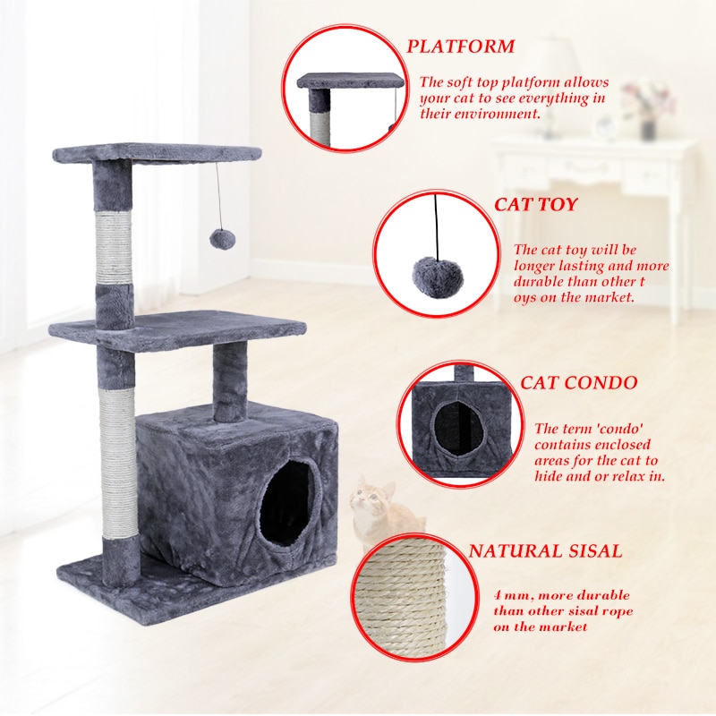 Cat Climbing Tree Functional Toy