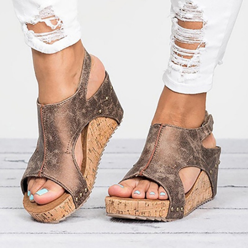 Wedge Heels Platform Sandals