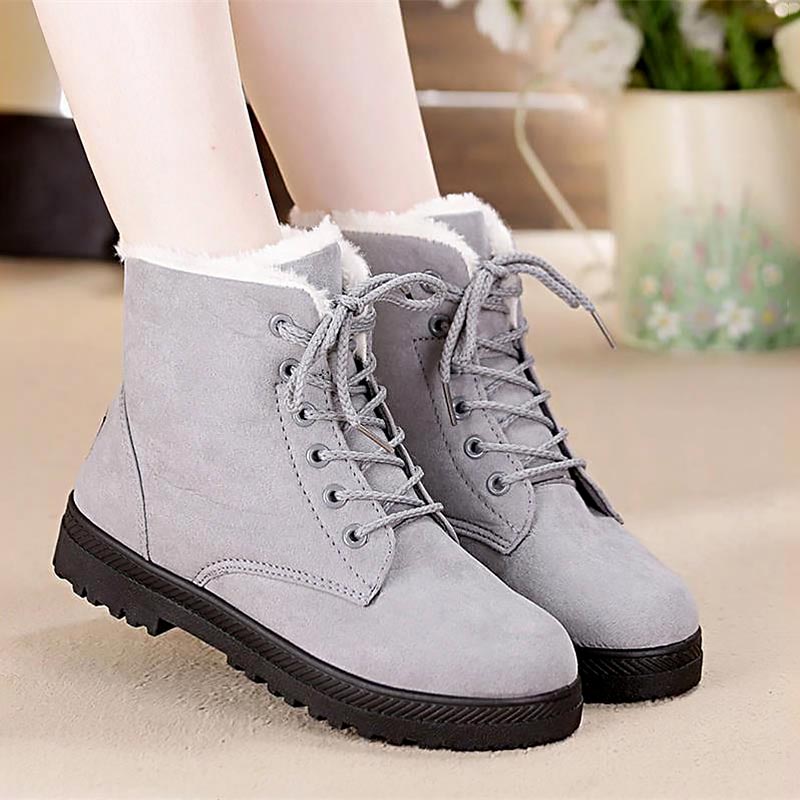 Women’s Snow Boots Suede Shoes