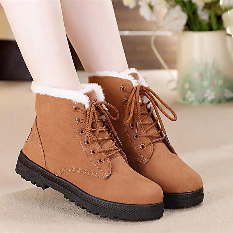 Women’s Snow Boots Suede Shoes