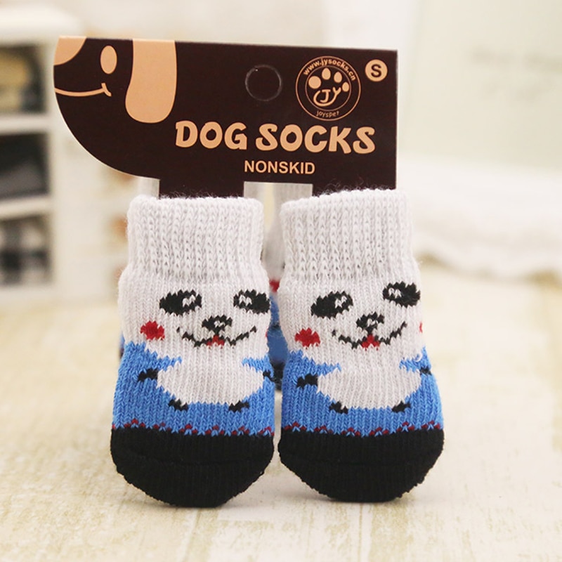 Dog Socks Anti-slip Bottom 4PC Set