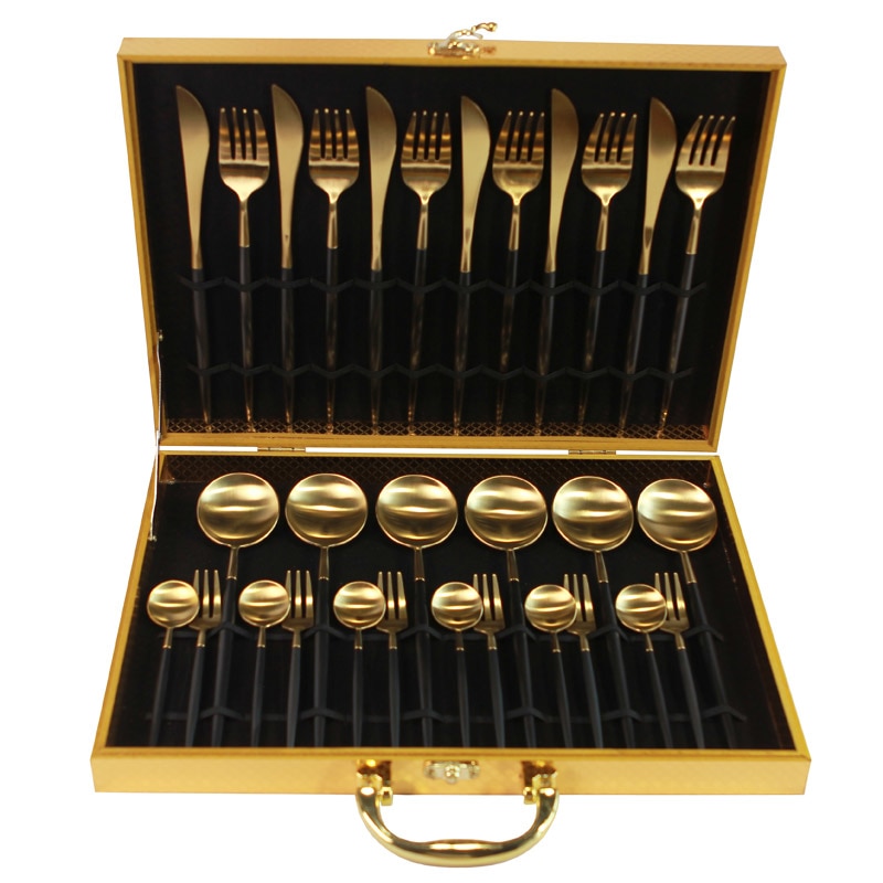 Gold Cutlery 30pcs Dinnerware Set