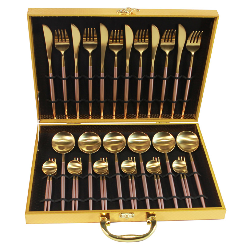 Gold Cutlery 30pcs Dinnerware Set