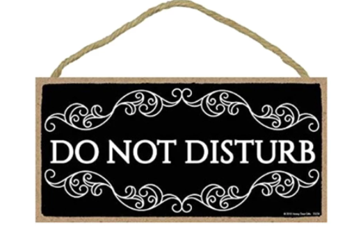 Do Not Disturb Sign Decoration