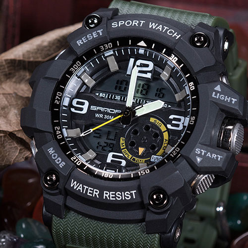 Mens Sports Watch Chronograph Timepiece