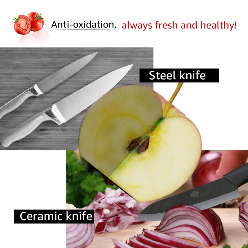 Kitchen Ceramic Knife Peeler Set