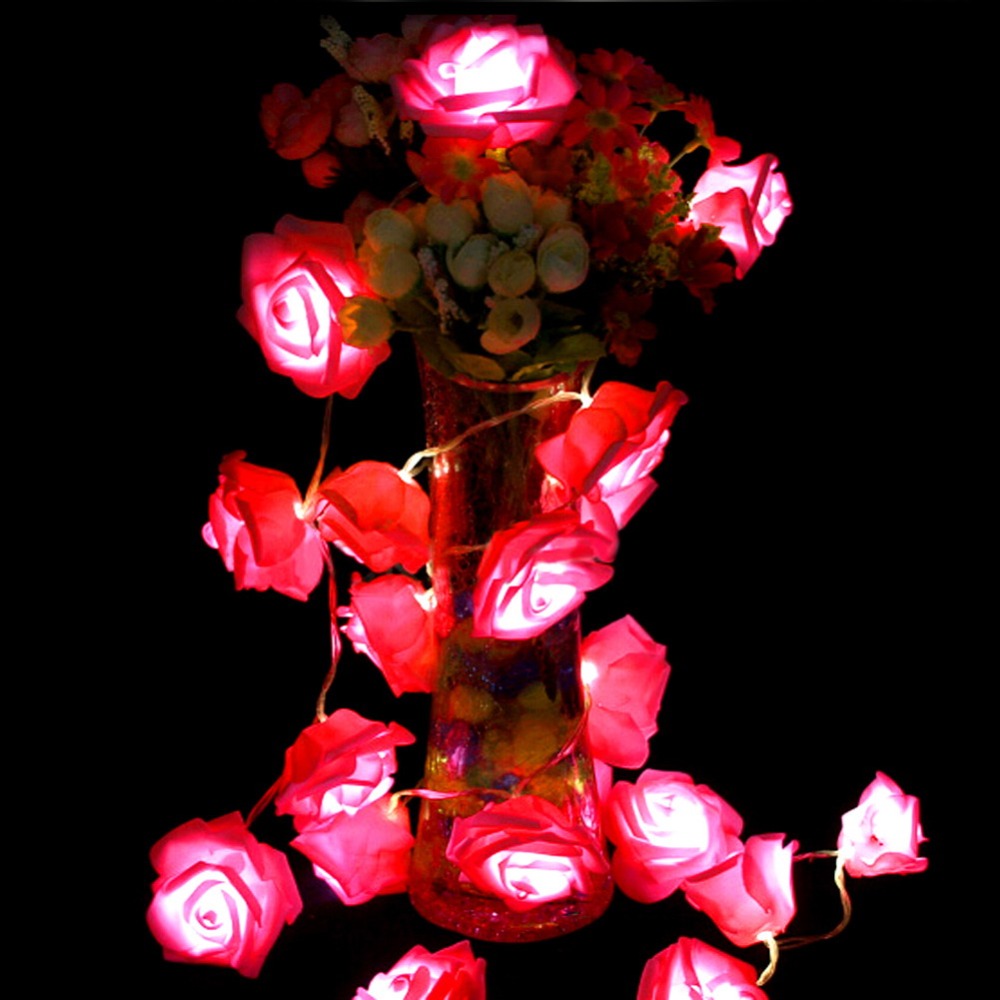 LED Rose String Lights (Set of 10)