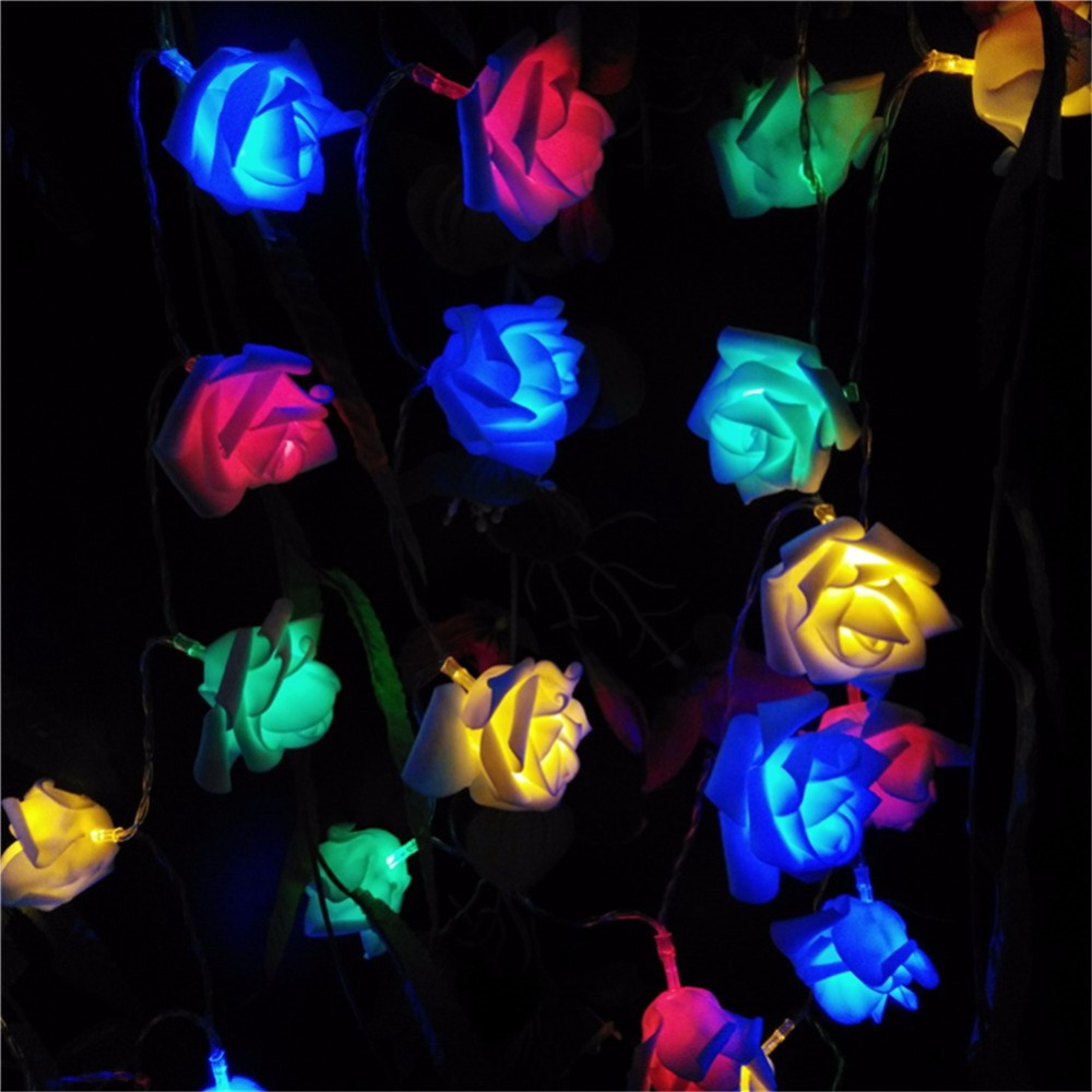 LED Rose String Lights (Set of 10)