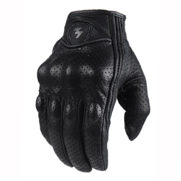 Leather Motorcycle Gloves for Bike Riding