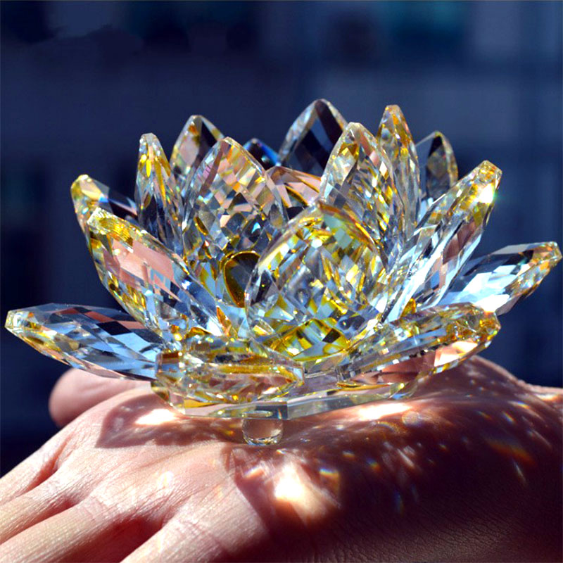 Crystal Flowers Glass Lotus