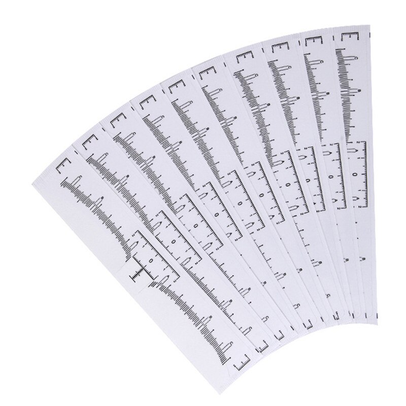 Eyebrow Rulers Sheets (50pcs)