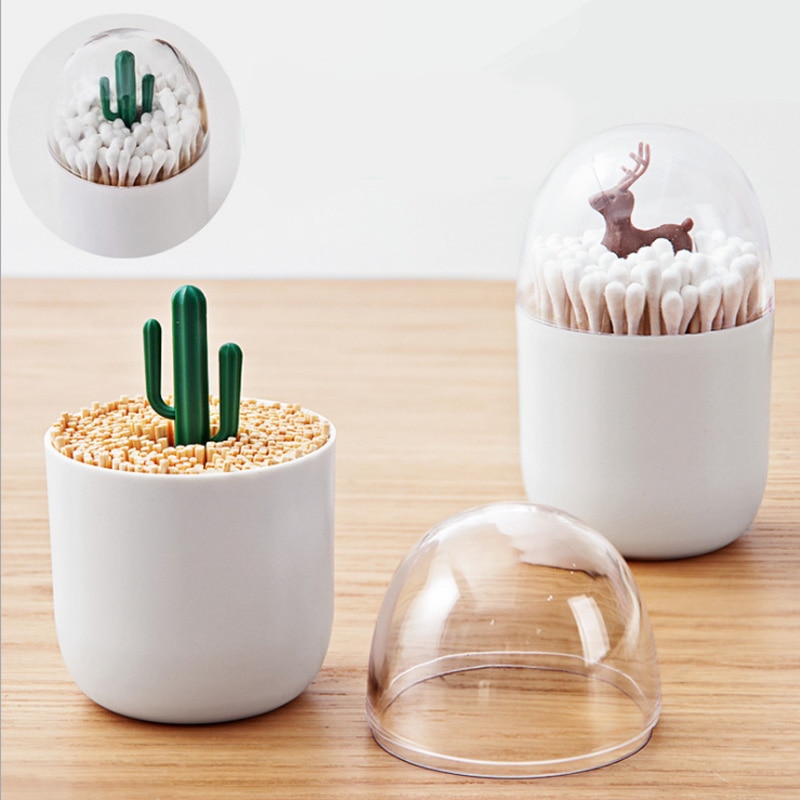 Q-tips Holder Cute Toothpick Organizer