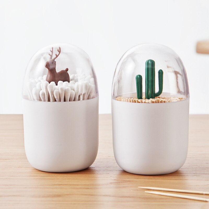 Q-tips Holder Cute Toothpick Organizer