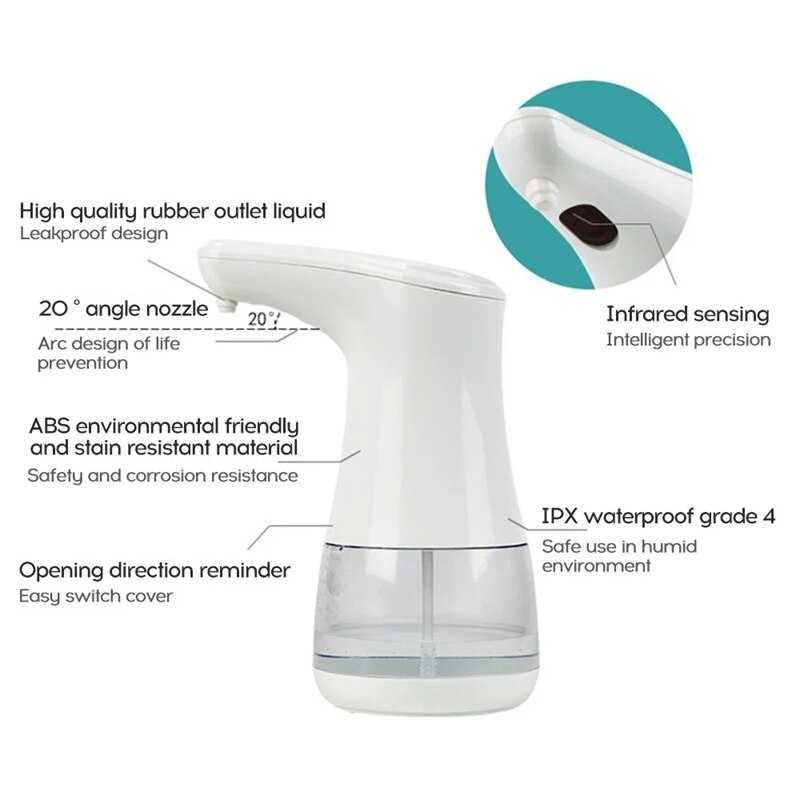 Automatic Alcohol Dispenser 360ml Bottle 