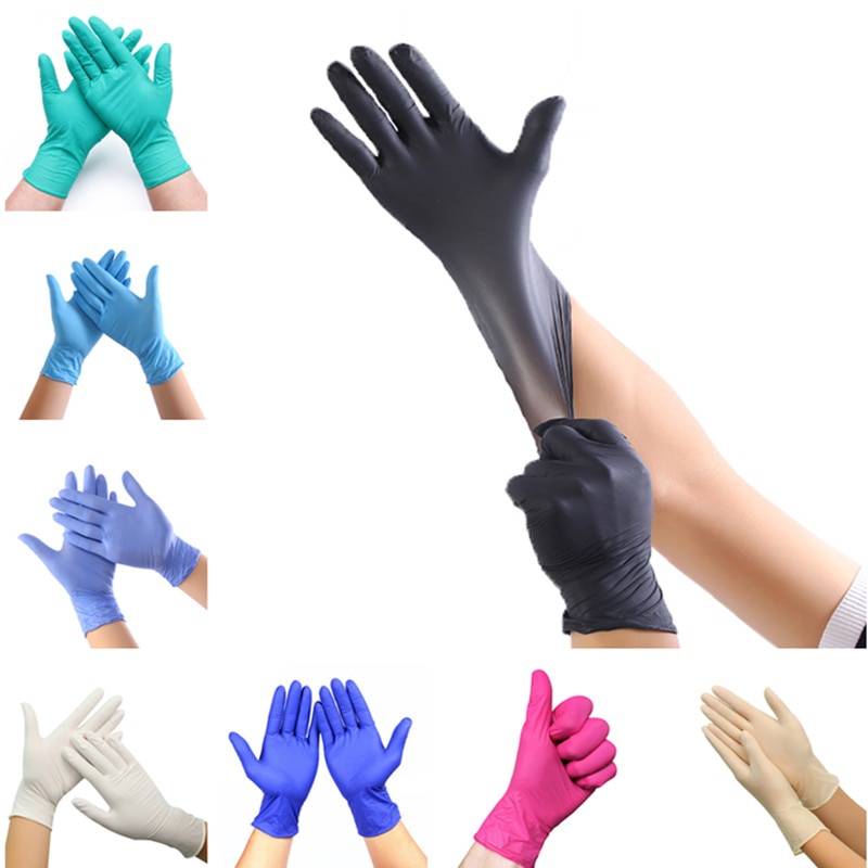 Disposable Nitrile Gloves Latex-Free Glove (100 pcs)