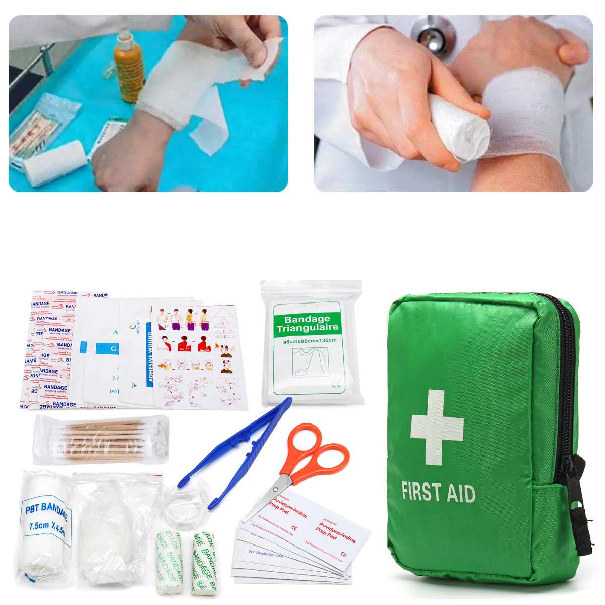 Camping First Aid Kit (121Pcs)