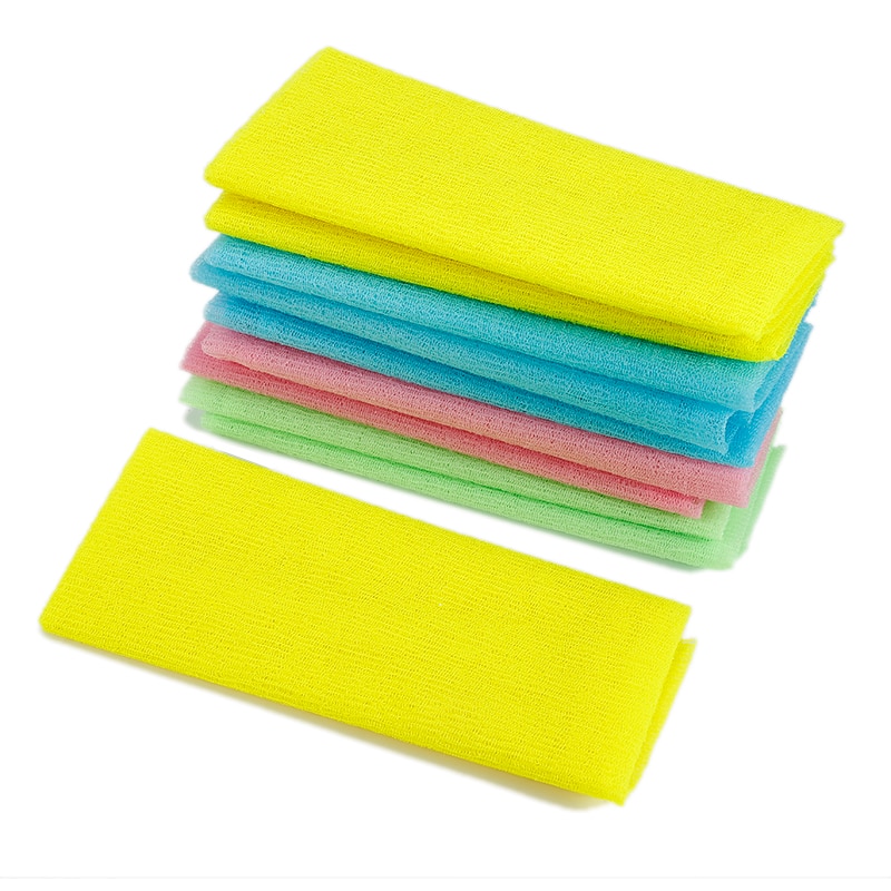 Exfoliating Washcloth Nylon Bath Towel (2 pcs)