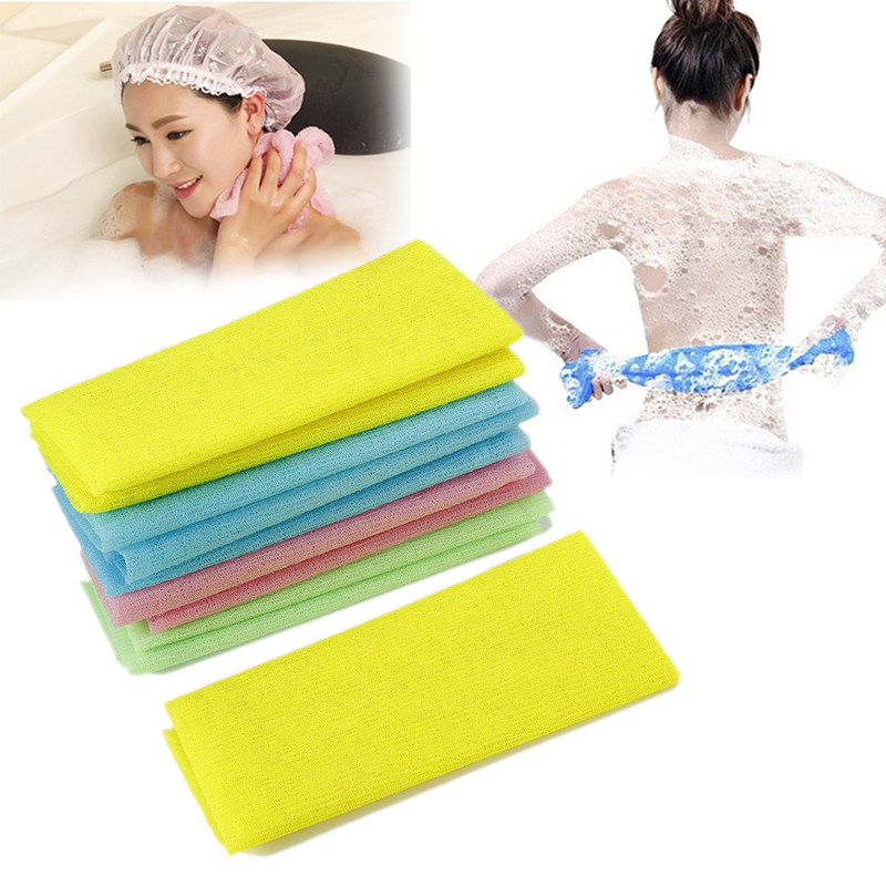 Exfoliating Washcloth Nylon Bath Towel (2 pcs)