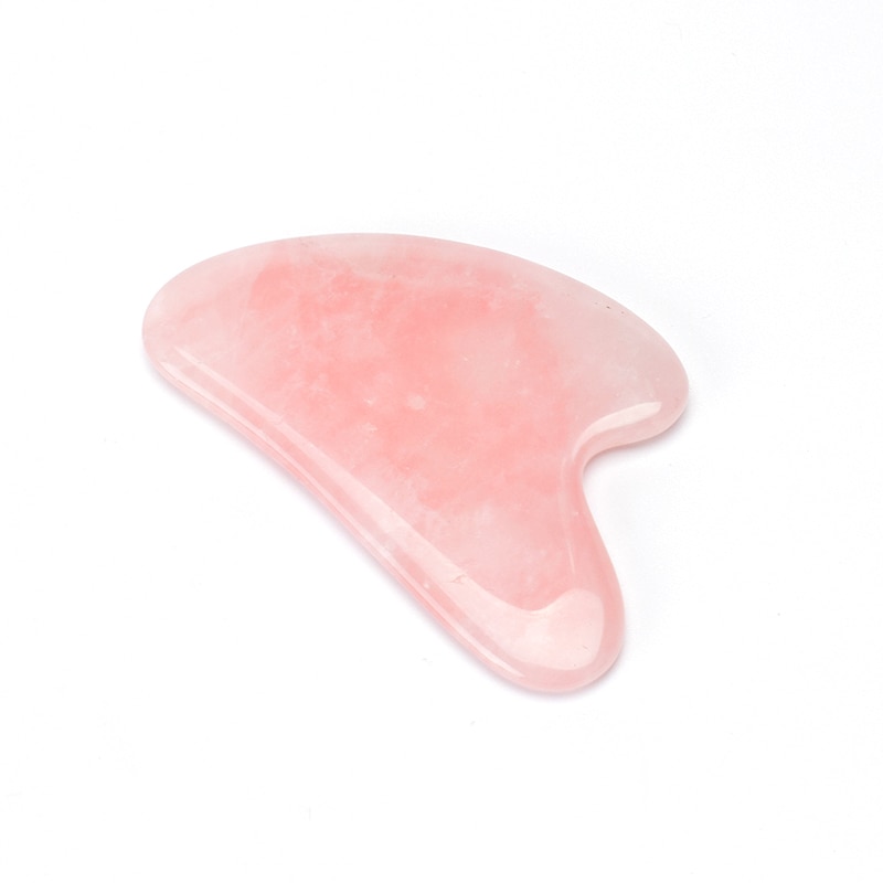 Gua Sha Rose Quartz Massage Stone