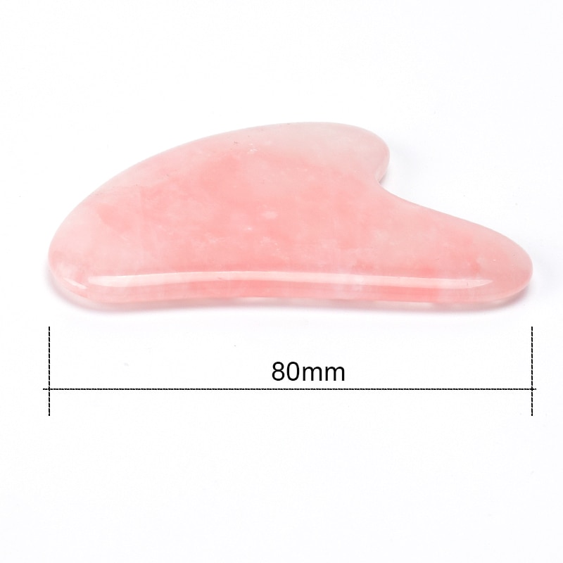 Gua Sha Rose Quartz Massage Stone