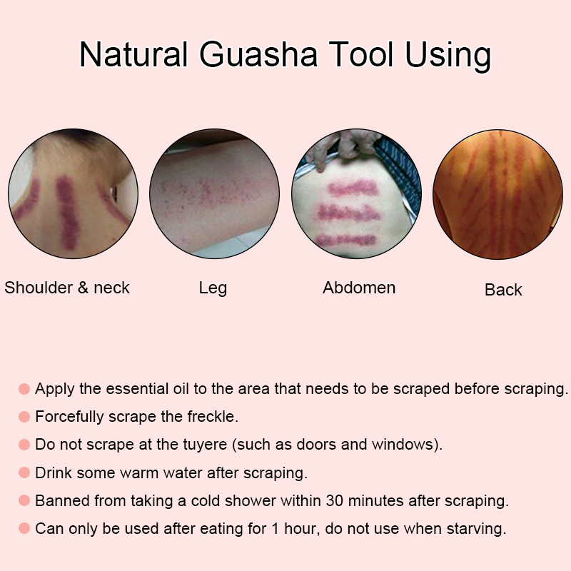 Gua Sha Rose Quartz Massage Stone