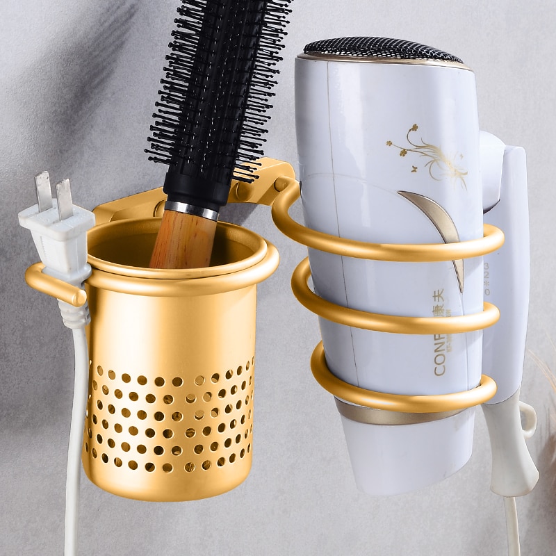 Wall Mount Rack Hair Dryer Holder