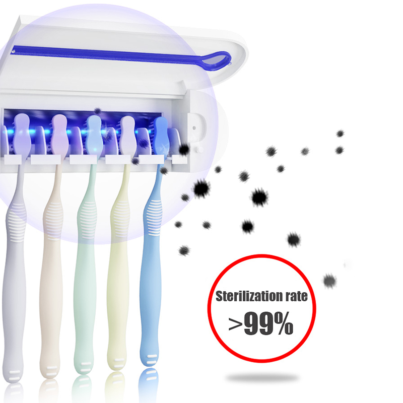 Wall Mounted Toothbrush Holder with UV Light