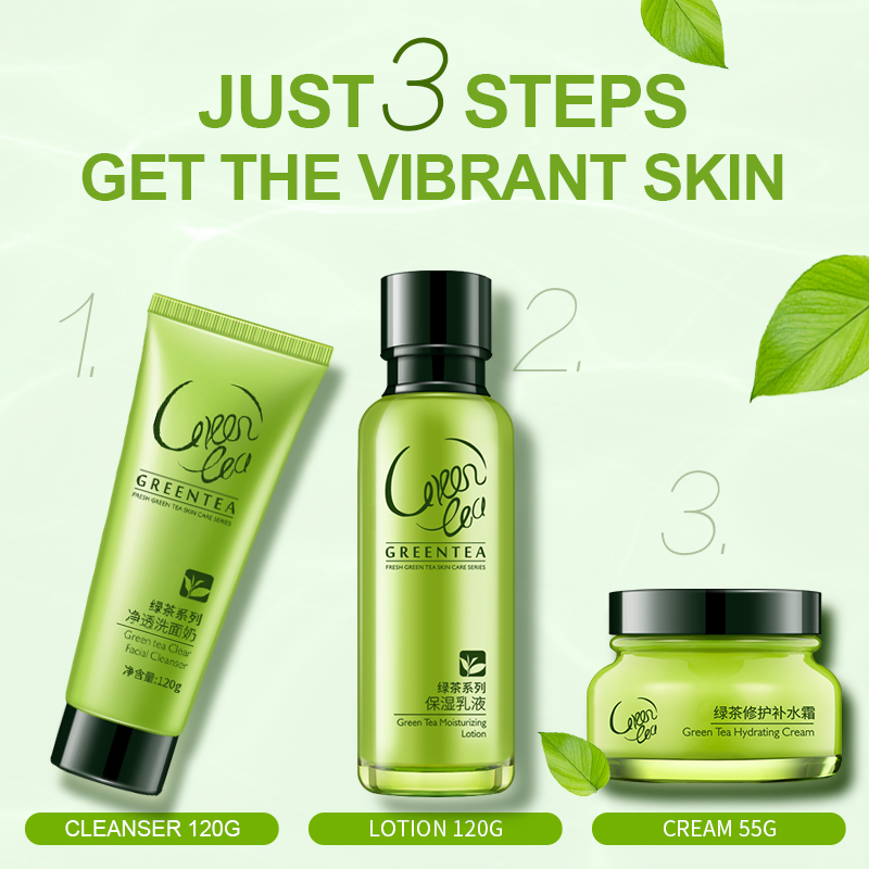 Green Tea Facial Skin Care Set