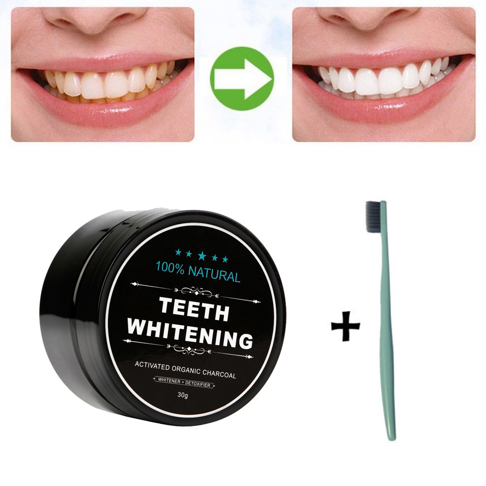 Natural Organic Activated Charcoal Teeth Whitening Powder