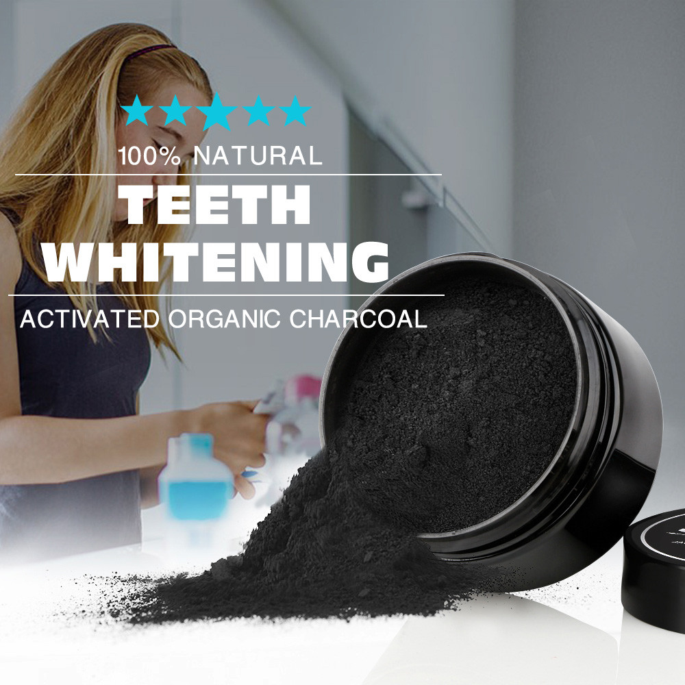 Natural Organic Activated Charcoal Teeth Whitening Powder