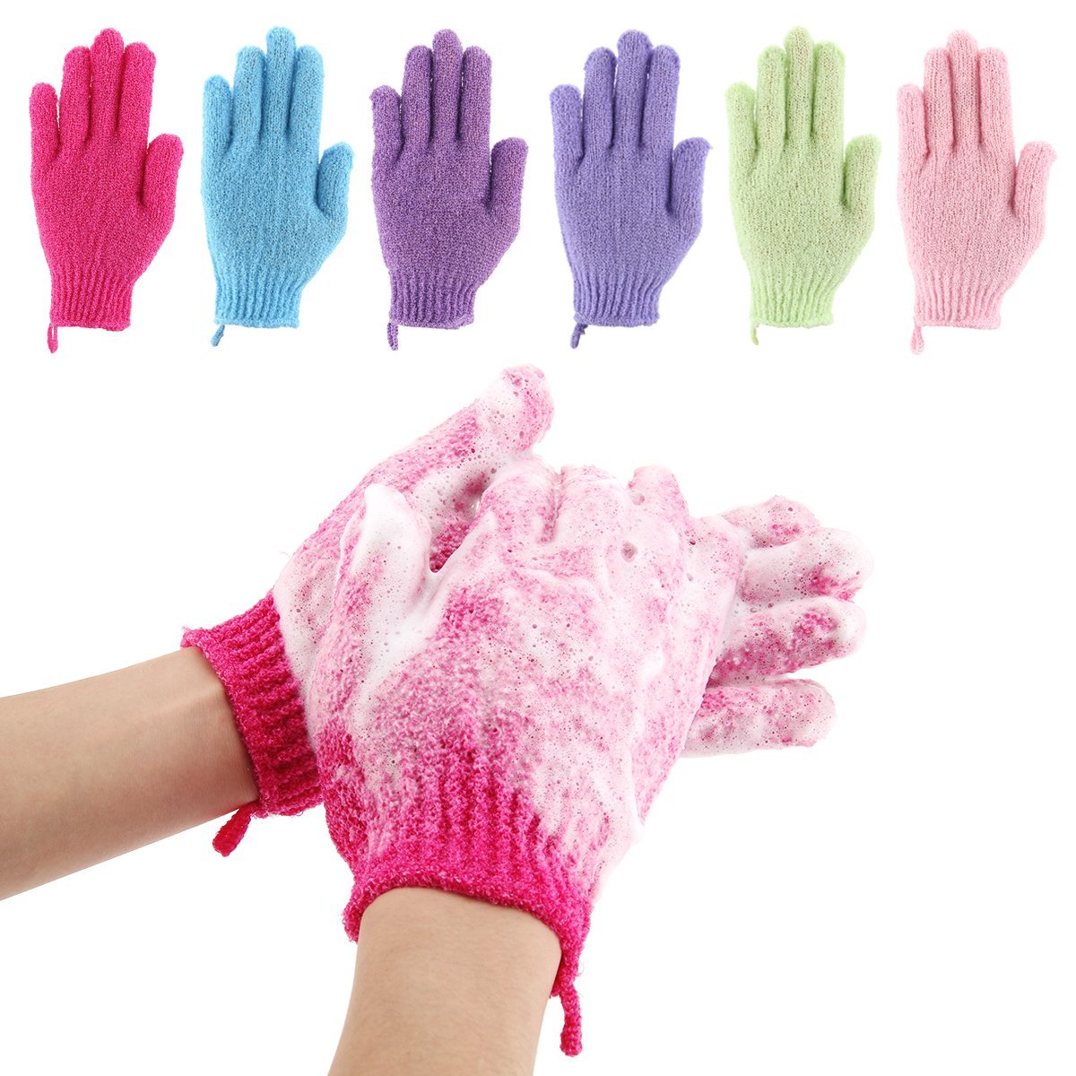 Exfoliating Gloves Body Scrub Brush (1 pair)