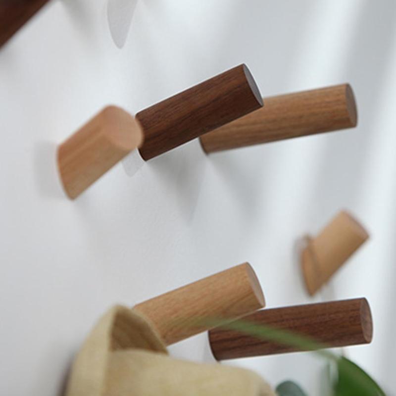 Wood Wall Hook Natural Hanger and Decor